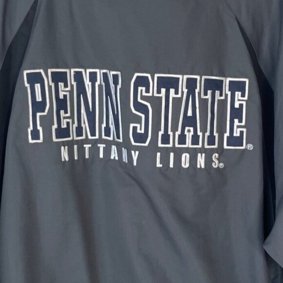 Penn State Jacket Coat Mens Large Gray Colosseum Athletics Fleece Lined Fanwear - Picture 5 of 9